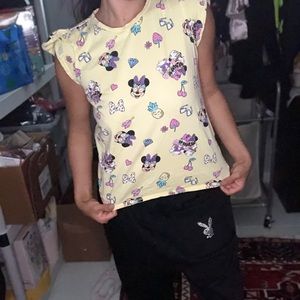 Minnie Mouse yellow shirt Disney
